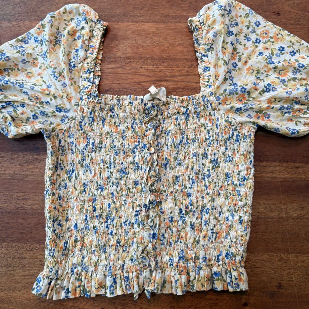Floral Sezane Blouse